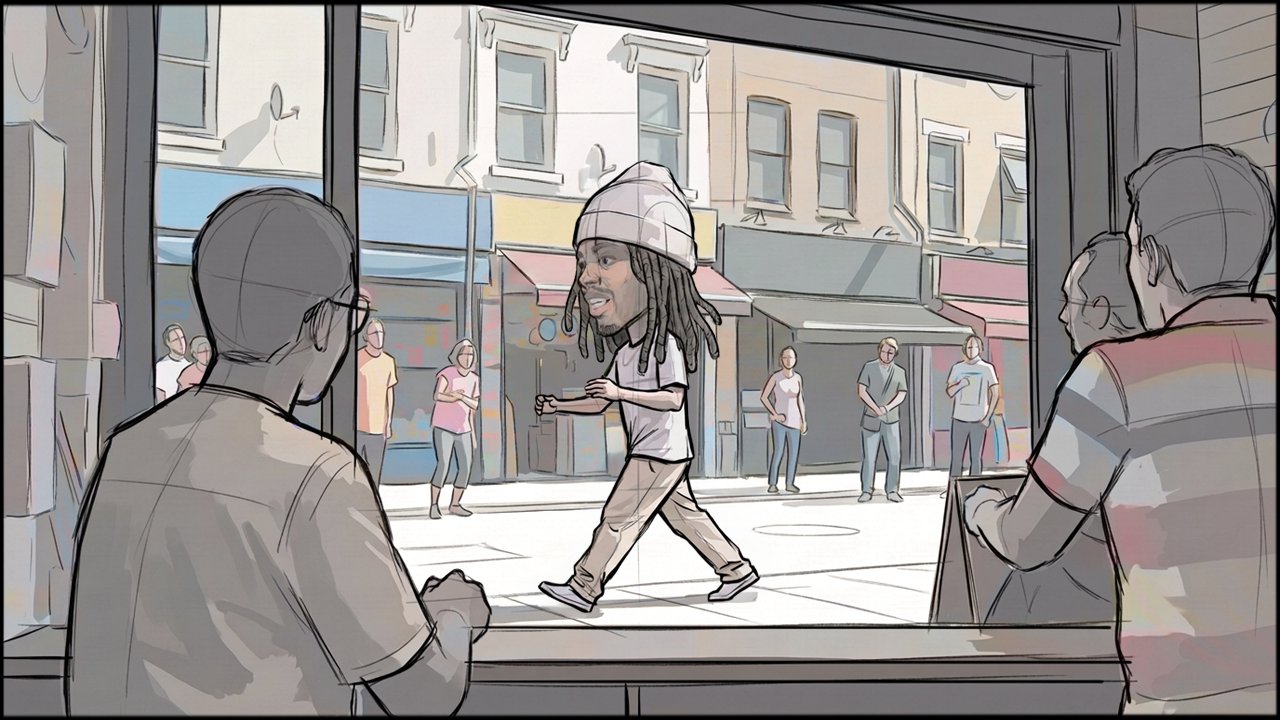 Music Video - Narrative - storyboard frame 6 by Dakota Warren